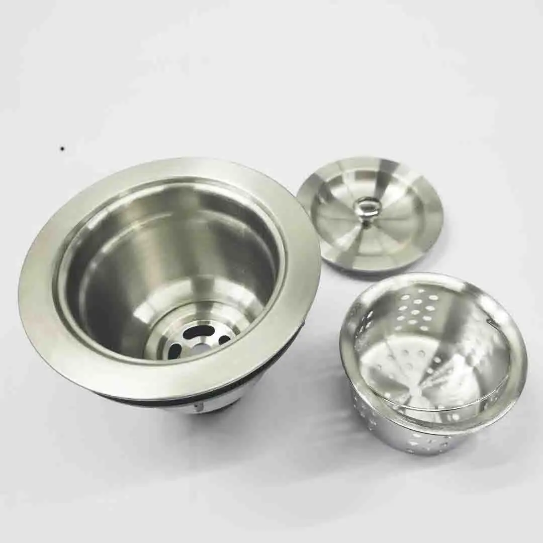 factory price stainless steel kitchen sink strainer basket drainer sink stopper wastkit waste filter