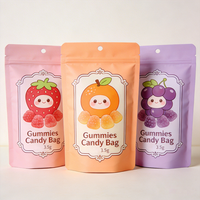 Sachets refermables imprimés sur mesure, anti-odeur, pour bonbons et gommes, format L