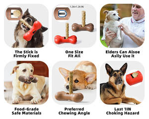 Venta al por mayor productos para mascotas forma de hueso perro hueso titular Bully Stick titular evitar asfixia Dispositivo de seguridad para perros - Product Image 5