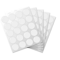 Autocollant en résine époxy transparente de 50 mm (2 pouces) en forme de dôme, autocollants ronds en époxy transparent 3D pour utilisation promotionnelle