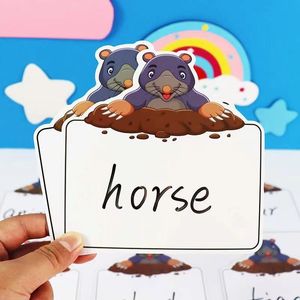 การลบโฟนิกส์แฟลชการ์ดแบบโต้ตอบ-เครื่องช่วยสอนสำหรับเกม whack-A-mole ในชั้นเรียนอนุบาลการเรียนรู้<span class=keywords><strong>ภาษา</strong></span>อังกฤษในช่วงต้น - Product Image 3