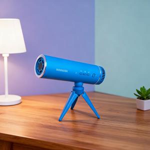 Asciugacapelli Pieghevole Senza Mani 1200W a Doppio Uso per Animali Domestici e Persone Blu e Nero - Product Image 5