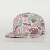 Gorra deportiva de 7 paneles con diseño de logotipo OEM, gorras de camuflaje de pato de la vieja escuela personalizadas al por mayor, gorra Snapback con agujero cortado con láser