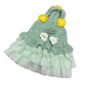 Princess Lace Tutu Skirt For Small <b>Dogs</b> <b>Light</b> Blue Polyester Four Seasons Dress - Product Image 5