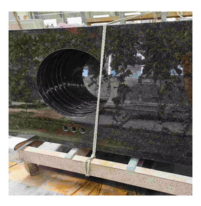 Encimera de granito barata de alta calidad, encimera de cocina, encimeras de tocador de piedra de granito de cáñamo Verde Negro - Product Image 1