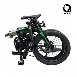 Vélo électrique pliable en fibre de carbone de 20 pouces, transmission par courroie, moteur à moyeu arrière, frein à disque, vélo de ville pour les trajets quotidiens - Product Image 1