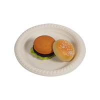 Assiette de fête en fécule de maïs biodégradable et compostable écologique