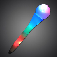 Microphone LED multicolore lumineux activé par le son, jouet clignotant pour fêtes, concerts, jeux d'enfants, Diwali, Ramadan, remise de diplômes, moderne