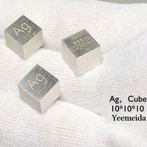 Suministro de plata (Ag) Metal 10mm Cubo Ag10x10x10mm Cubo de densidad para colección de elementos - Product Image 6