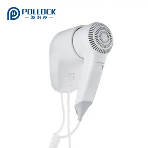 Commercial Wall Mounted Hair Dryers For Hotel 1200w Professional Air Blow Abs Plastic Hair Dryer