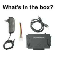 Convertidor de adaptador SATA IDE USB 3,0 para 2,5/3,5 pulgadas IDE SATA HDD SSD 12V 2A potencia para PC Macbook adaptador de disco duro para