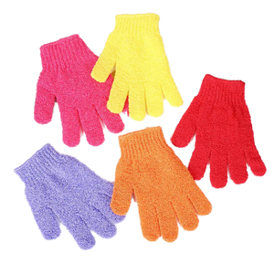Guantes de Baño de Poliéster de Cinco Dedos FB con Herramienta Exfoliante para la Espalda, para Aplicación Corporal en Adultos, Cepillos de Baño, Esponjas y Exfoliantes - Product Image 3