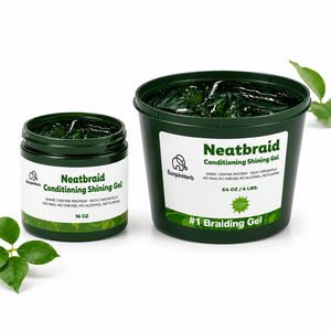 Gel Fijador Neatbriad de Fijación Fuerte y Brillo, Sin Alcohol, Acondicionador y Voluminizador para Locs, Herbal y Orgánico para Todo Tipo de Cabello, con Excelente Precio - Product Image 1