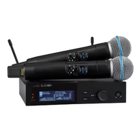 Récepteur sans fil professionnel double UHF SLXD4D+ KSM8 SLX-D+ avec KSM8 KSM9 True Diversity pour les performances sur scène et en église