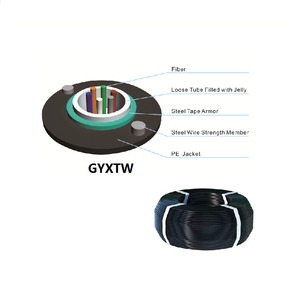 12 24 Core <span class=keywords><strong>100m</strong></span> 200m 300m 500m 1km 2km 3km 5km extérieur UG blindé GYXTW <span class=keywords><strong>câble</strong></span> à <span class=keywords><strong>fibre</strong></span> <span class=keywords><strong>optique</strong></span> 1km <span class=keywords><strong>prix</strong></span> - Product Image 3