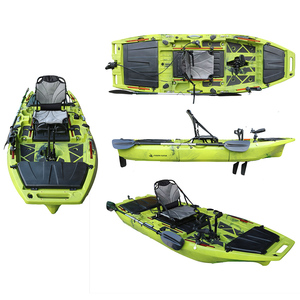 Kayak modulaire à pédales 2026 de 10 pieds avec hélice, pour 1 personne, en HDPE, avec compartiment de rangement pour poissons vivants, coque en plastique, pour rivières et mer - Product Image 5