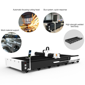 Thiết bị cắt <span class=keywords><strong>laser</strong></span> sợi quang CNC Đầu cắt tự động lấy nét Máy cắt <span class=keywords><strong>laser</strong></span> tấm kim loại Máy cắt <span class=keywords><strong>laser</strong></span> kim loại - Product Image 2