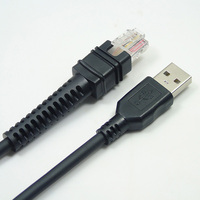 SOTESIN 1.8m câble de Scanner de codes-barres pour câble de données zèbre LI3608-SR LI3678-SR DS3608-HP DS3678-DP 10P10C RJ50 vers USB