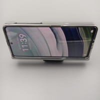 Support d'affichage pour lecteur MP3 en acrylique noir, support de bureau portable pour appareil audio avec fente pour câble pour comptoir de vente au détail ZL138-HA