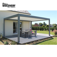 Auvent d'extérieur à persiennes en Aluminium, facile à assembler, couverture de Patio, kit d'auvent pour abri de voiture, Pergola de gazébo