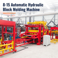Machine de fabrication de briques entièrement automatique à pression hydraulique avec boîte de vitesses PLC et pompe pour briques en béton