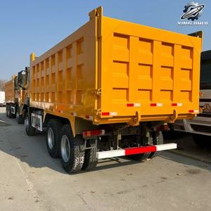 Camion benne d'occasion Howo 6x4 diesel, poids lourd, marque chinoise d'origine Sinotruk, pour construction et exploitation minière, bon état - Product Image 5