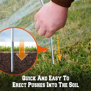 Túnel de Cultivo de Polietileno para Jardín de 3 m al por Mayor, Listo para Usar, Diseño Plegable, Campana de Protección para Plantas, Protege las Plantas Delicadas - Product Image 6