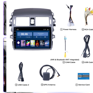 Carplay Android 15 đài phát thanh xe đa phương tiện DVD Player cho Toyota Corolla E140/150 2008 -2013 GPS navigation chia màn hình SWC - Product Image 2