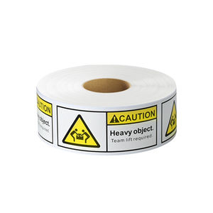 Paquete de envío privado personalizado No tocar Señales de no fumar Peligro de alta temperatura Productos frágiles Etiquetas adhesivas de advertencia - Product Image 3