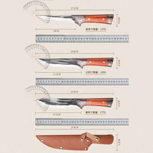 Household boning knife, stainless steel forged <b>dicing</b> knife, street vendor knife, chef's sharp knife for butchering cattle and - Product Image 5
