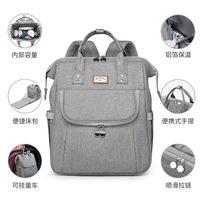 Deellt sac à dos de voyage multifonctionnel maman résistant à l'eau berceau pliant bébé poussette sac à couches changement lit-tout polyester