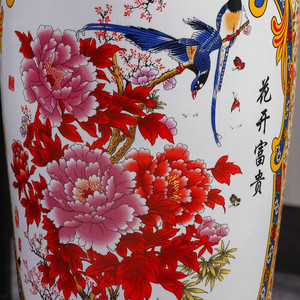 JINGDEZHEN Home Decors Céramique personnalisée chinoise <span class=keywords><strong>Vase</strong></span> à fleurs au sol <span class=keywords><strong>Vase</strong></span> grande taille <span class=keywords><strong>Vase</strong></span> en porcelaine du sol au plafond - Product Image 5