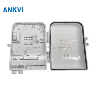 กล่องกระจายไฟเบอร์ออปติก 16 พอร์ต FQX-012 IP66 สำหรับติดตั้งภายนอกอาคาร วัสดุ ABS PC แบบติดผนัง FTTH - Product Image 2