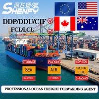 Services d'expédition maritime LCL/FCL de la Chine vers les États-Unis, l'UE et les destinations mondiales, services DDP/DDU/CIF