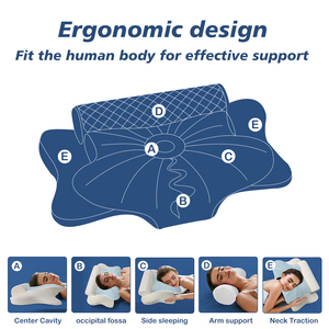 Cuscino in Memory Foam Ipoallergenico 2 in 1 con Fodera Lavabile per Chi Soffre di Allergie - Product Image 3