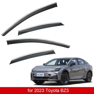 Déflecteurs de fenêtre d'origine pour Toyota BZ3 2023, pare-pluie durables, visières de fenêtre, déflecteurs de vent pour voitures - Product Image 2