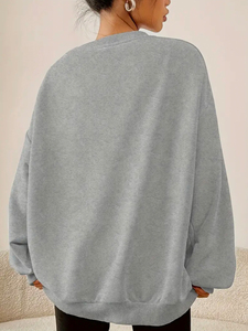 Lacozy Winter 4. Juli Damen-Hoodie mit USA-amerikanischer Flagge, bedruckt, langärmlig, Oversize-Fleece-Hoodie, lockere Passform, Marineblau, L - Product Image 5