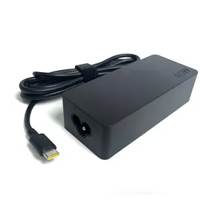 Cargador de computadora portátil Tipo-C Carga rápida 65W 20V 3.25a Adaptador de corriente CA CC para Lenovo