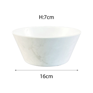 Bán hàng nóng 100% melamine durabletabletabletabletableware Trắng Cẩm thạch bộ đồ ăn - Product Image 2
