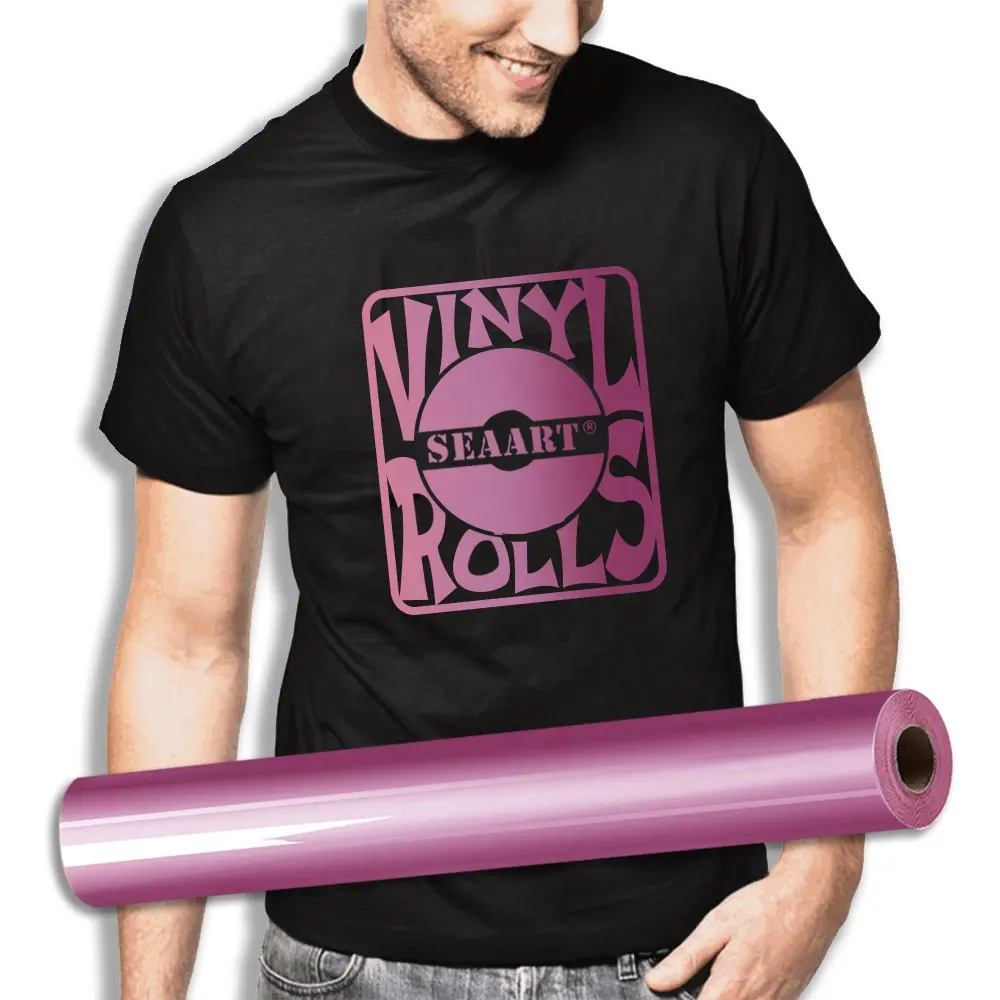 Pink PVC Heat Transfer Vinyl Paper For T shirts