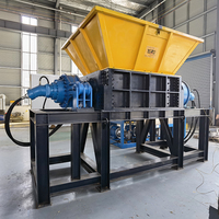 Broyeur à double axe pour appareils électroménagers usagés, déchiqueteur de déchets électroniques, construction en alliage d'aluminium et d'acier inoxydable, à moteur