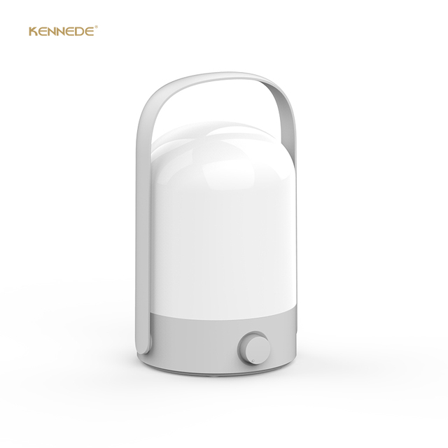 KENNEDY 360° Modern LED Rechargeable Lantern AC/DC USB Charging Camping White Shade ABS for Bedroom Residential Hotel Living