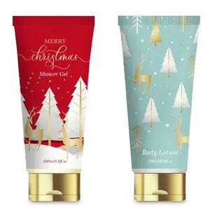 Suppliers Wholesale Luxury Shower Gel Body Lotion Wash Aromatherapy Spa Gel Travel Bath Personal Care Christmas Gift Set Box