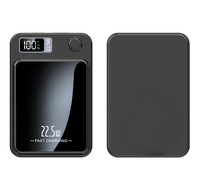 Batterie externe ultra-fine 10000mAh PD20W à charge rapide bidirectionnelle 15W, chargeur portable magnétique sans fil 22.5W à charge super rapide filaire