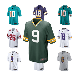 来样定做裤子带垫定制运动衫t恤男士美式橄榄球运动衫定制标志美式足球运动衫 - Product Image 2