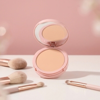 Poudre fixante naturelle pour le visage, maquillage vegan, poudre pressée, résistante à l'eau, longue tenue, contrôle du sébum, légère, fini mat