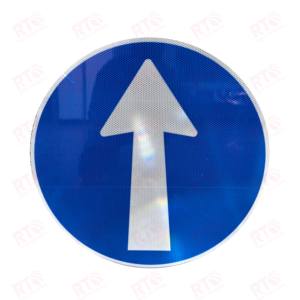 Tráfico reflectante calle seguridad vial giro derecho giro izquierdo aluminio pegatina señal con tablero lámina reflectante - Product Image 4