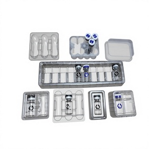 Plateau d'insertion en plastique à livraison rapide, simple, double, triple, <span class=keywords><strong>5</strong></span>, 6 ou 10 compartiments, pour flacons de peptides de 2 ml, 3 ml, 10 ml – Emballages - Product Image 1