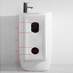 Chất Lượng Tốt Khác Nhau Thông Số Kỹ Thuật Đứng Rửa Phòng Tắm Bệ Lưu Vực Gốm - Product Image 4