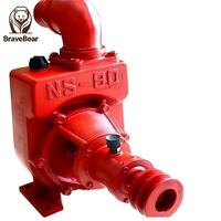 Pompe à eau centrifuge auto-amorçante haute pression en fonte BraveBear NS80 6,5 CV OEM pour les industries d'irrigation et d'agriculture